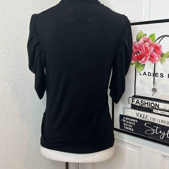 Ba&sh Black Lady T-Shirt Size 0 - Picture 5 of 7